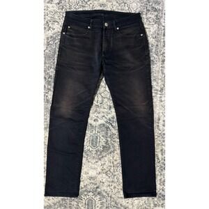 Versace Black Slim Jeans Medusa Button Made In Italy Stretch Denim Men SZ 31
